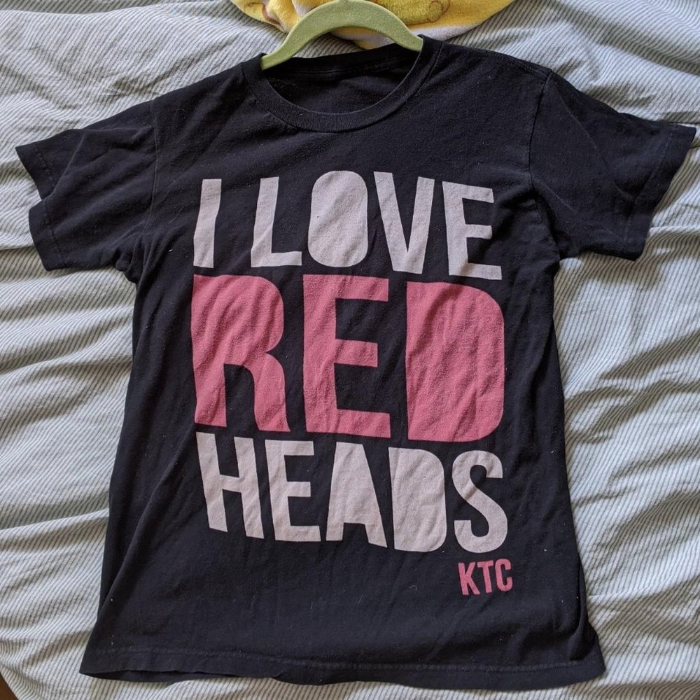 "i love redheads" shirt we the kings